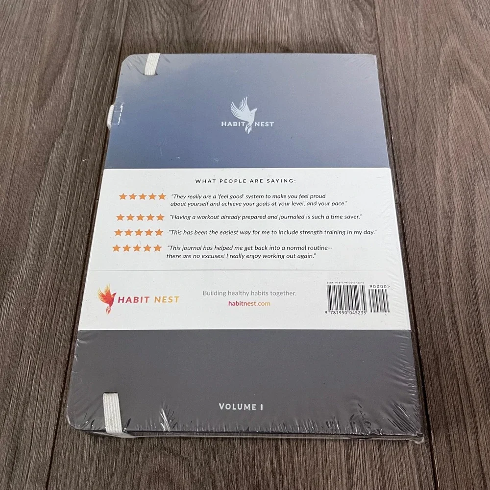 Habit Nest The Bodyweight Home Workout Journal Vol 1 Fitness Planner New Sealed